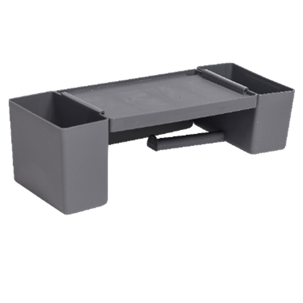 Держатель для туалетной  бумаги 3 в 1 (серый) (то)