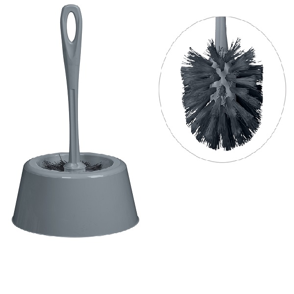 Комплект WC "Rambai" стандарт, черная щетина (серый)