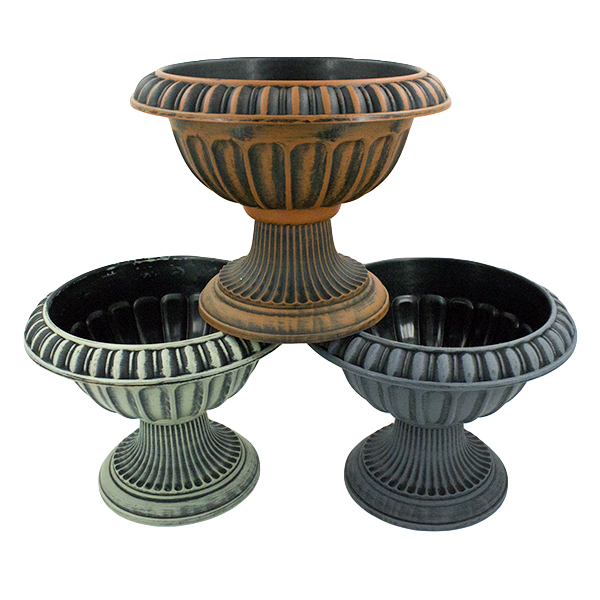 Кашпо-вазон напольное D31xH26см