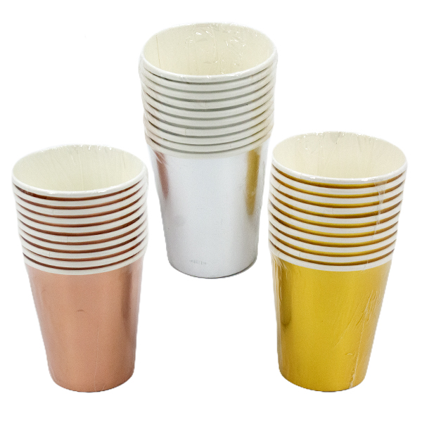 Стаканы бумажные 250мл, набор 10шт