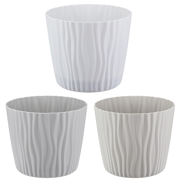 Кашпо ВОЛНА D160мм 2л с вкладышем