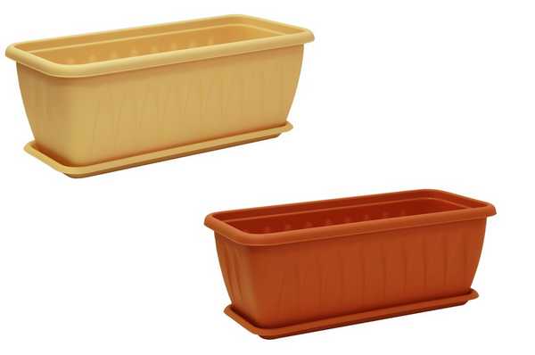 Балконный ящик АЛИЦИЯ 400мм с поддоном (пал. 312) 7л (то)