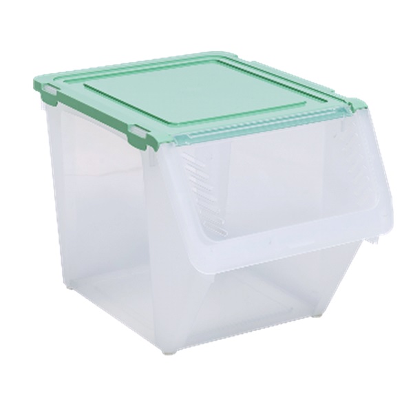 Контейнер для овощей 14,5л (прозрачный/нефрит) (то)