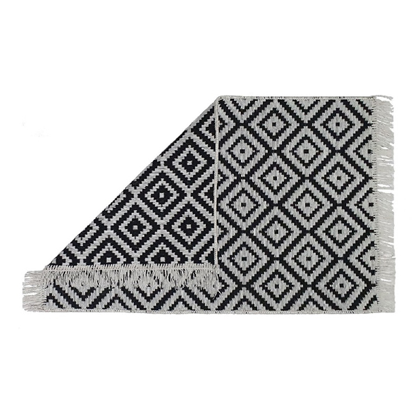 Коврик Kilim GOLD из хлопка 80*150 серый, Турция