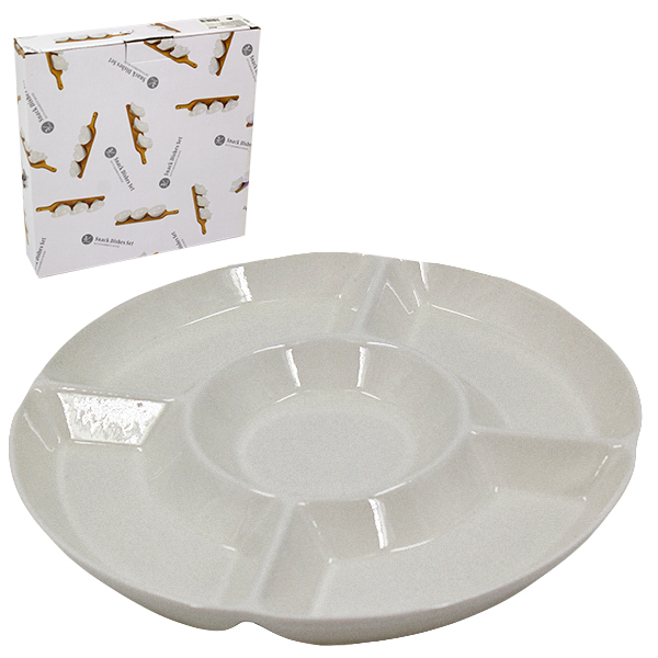 Менажница керамическая Ø-24см (5 отделений)