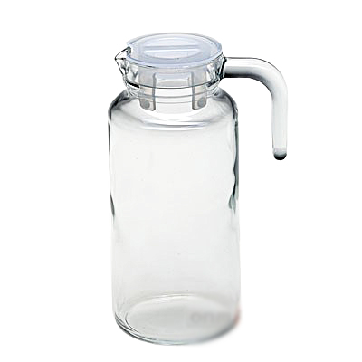Кувшин БЕЙЗИК 1300 мл (с прозр. пластиковой крышкой)