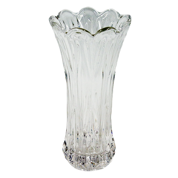 Ваза стеклянная для цветов h-19см