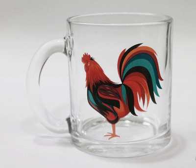 Кружка для чая 320 Чайная "Петух микс 1"
