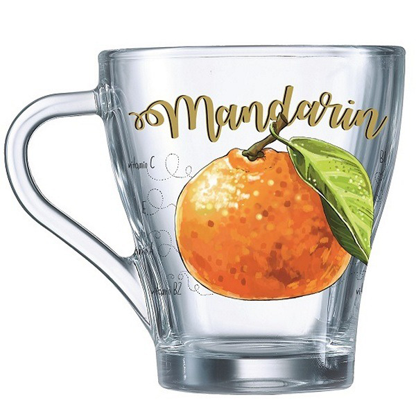 Кружка "Грация" 250 мл "Полезный мандарин"