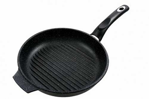 Сковорода-гриль а/пр литая 26см Гранит ТМ Традиция ТГ7261