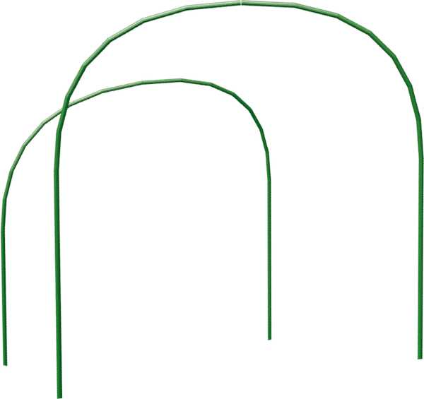 Дуга для парника 2,5м черная (комплект 6дуг)