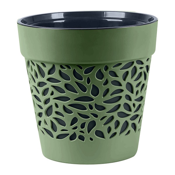 Кашпо "Блоссом" 8,3л Оливковый/Антрацит