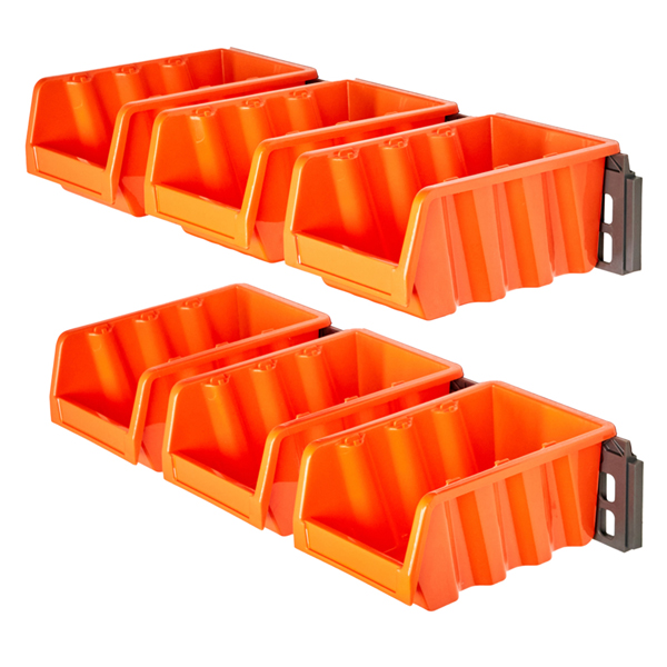 Набор лотков ЮНИТ для метизов с крепежом (2 планки + 6 лотков средние) (то)