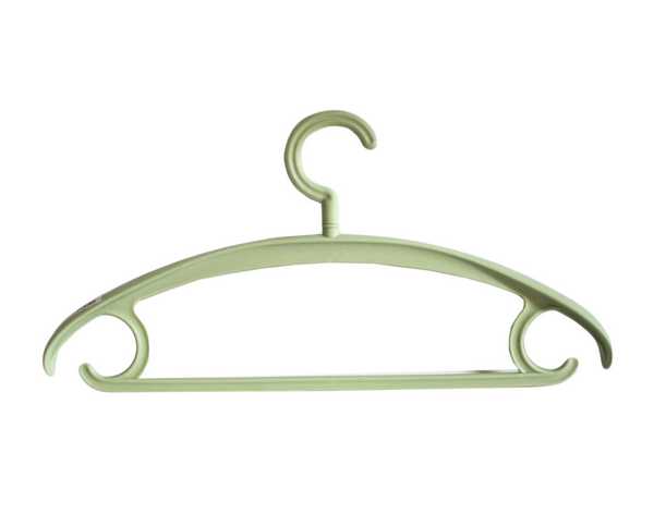 Вешалка пластиковая 42см (зеленый пастель)