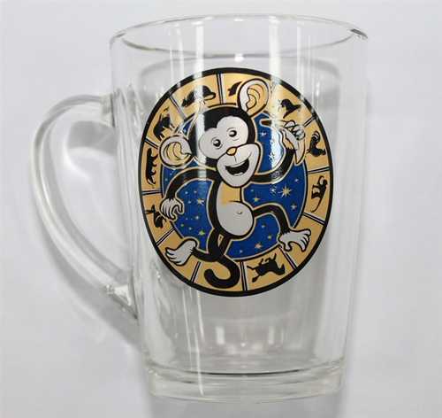 Кружка  300 мл "Капучино"  Обезьянки гороскоп
