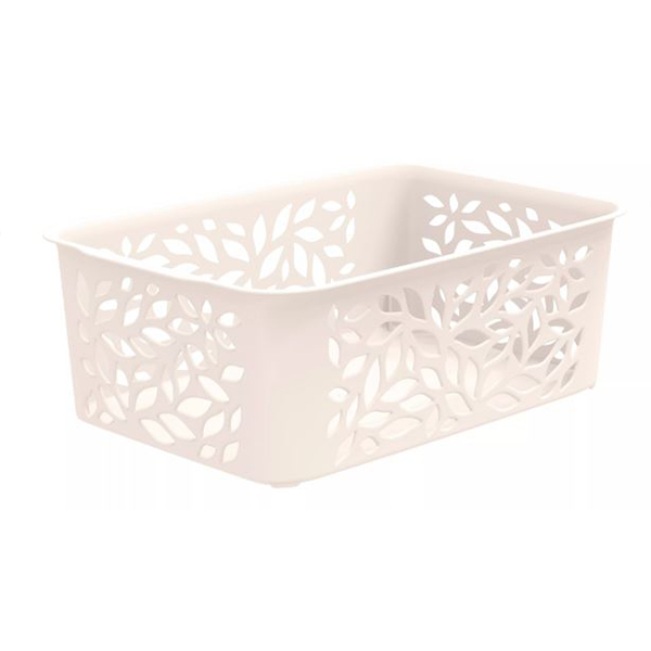 Корзина Leaves 2,3л 222х153х81мм (молочный)(то)