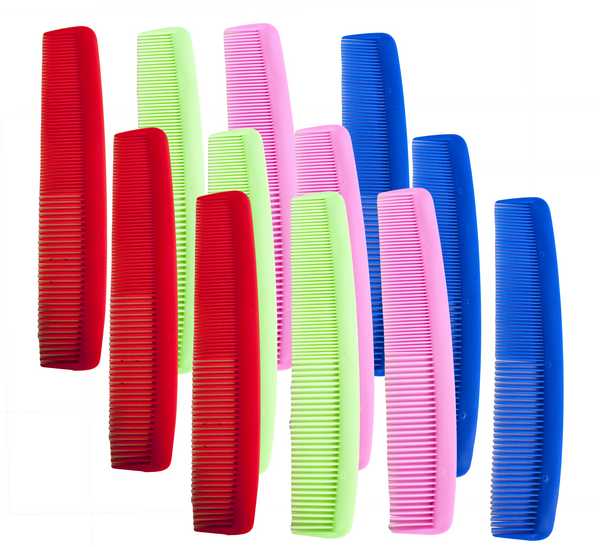 Расческа пластиковая 22см, набор 12шт
