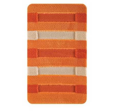 Комплект ковриков из полипропилена , " HIGH MONO" из 2-х шт. 60х100см,  оранж