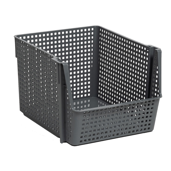 Корзинка "Лофт" 10л 294х250х180мм (серая) (то)