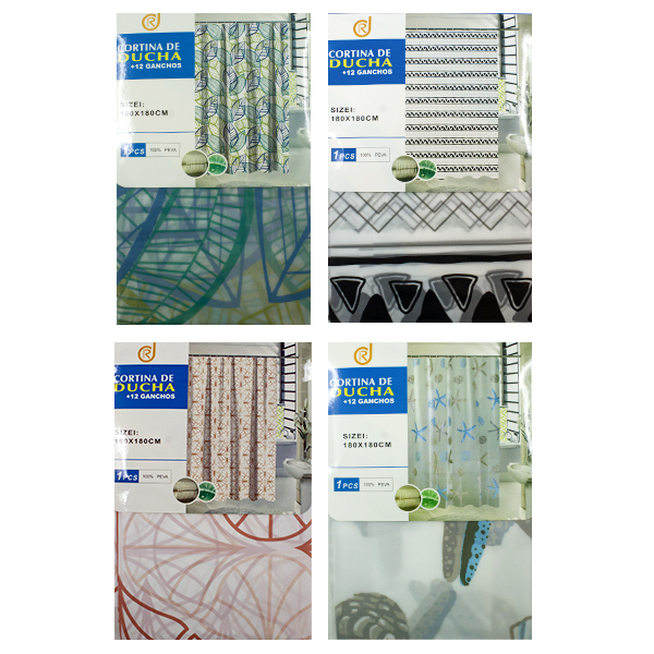 Штора для ванной комнаты 180*180см  PEVA Штора для ванной комнаты 180*180см  PEVA