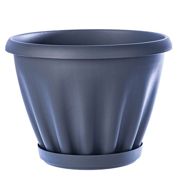 Горшок "Знатный" 0,45л d110мм графит