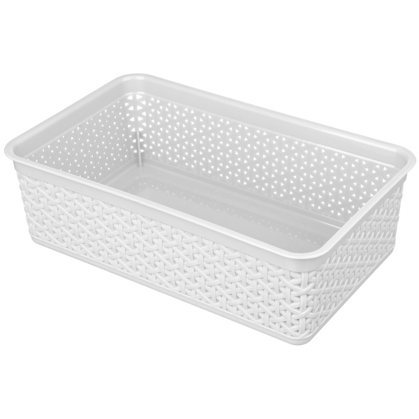 Корзинка универсальная "Wenge" 2,25л, 257х158х80мм (светло-серый)