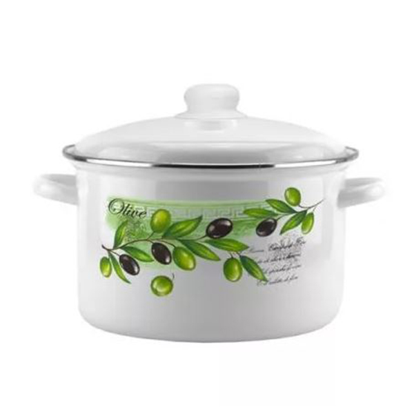 Кастрюля эмал  5,5л    01-Б1617/4М Оливия-А Эмаль SELECT