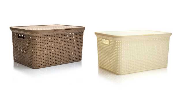 Ящик 30л "Артлайн" с крышкой 460*345*245мм