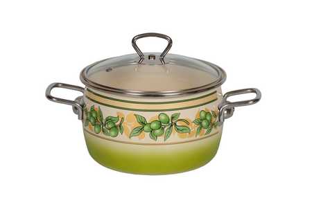 Кастрюля сф. "OLIVA" 4,0л слон. кость