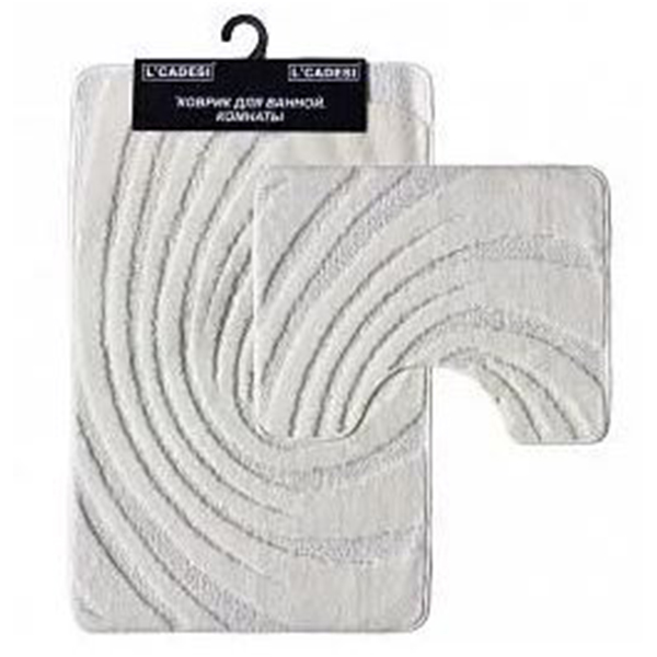 Коврик из полипропилена на латексной основе, "L'CADESI LEMIS", 60х100см из 2 штук,3019 лиловый , Тур