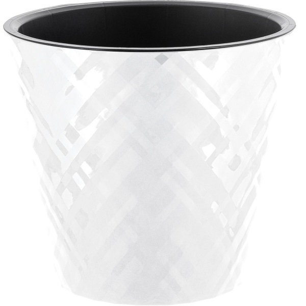 Горшок для цветов Manhattan D230мм, 5л c дренажной вставкой белосн.жасмин (то)