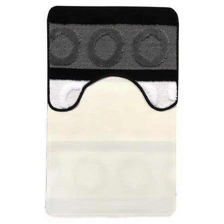 Коврик из полипропилена на латексной основе, "L'CADESI LEMIS", 50х80см из 2 штук,3244 серый 