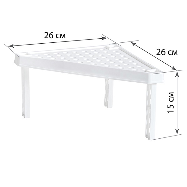 Стойка ХАКУ треугольная (белая)(то)