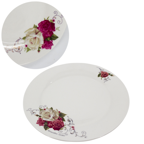 Тарелка керамическая серия ЦВЕТЫ Ø-23см
