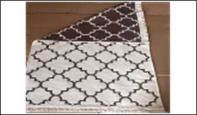 Коврик двухсторонний из хлопка 50х70 коричневый  PAMUKLU DOUBLE, Турция NK6-01