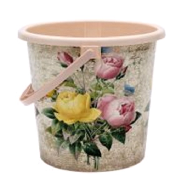 Ведро пластиковое 10л. "Цветы"