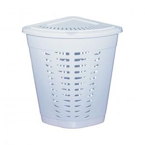 Корзина для белья угловая 45л. (голубой)(то)