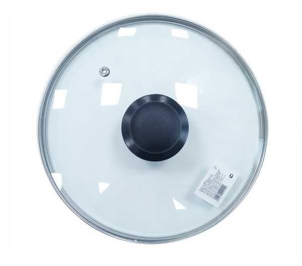 Крышка стеклянная с ручкой d30см