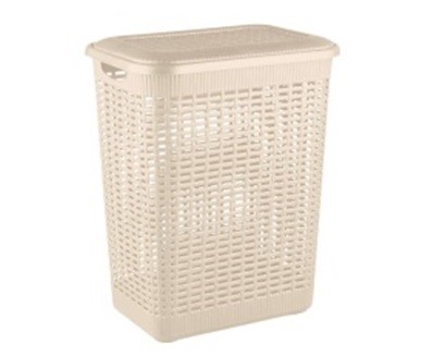 Корзина для белья 50л 420*310*560см (бежевый)(то)