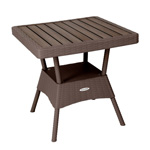 Стол квадратный RATTAN Ola Dom 785х795х225 мм (коричневый)