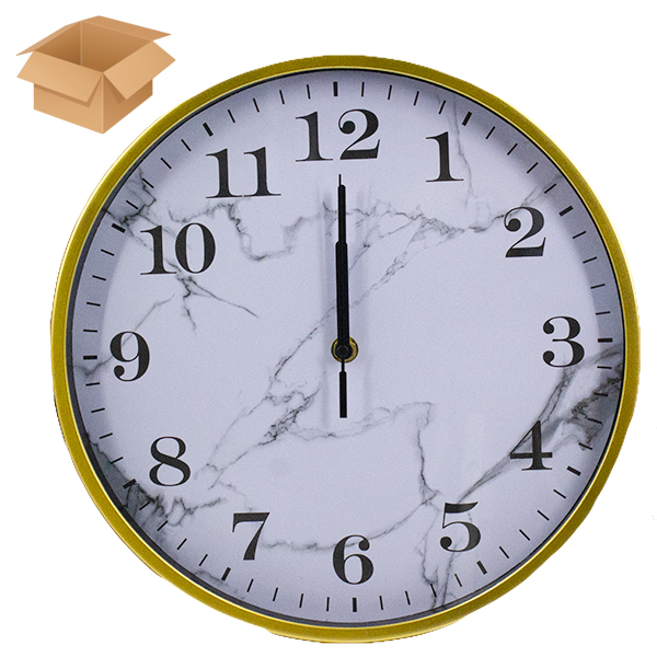 Часы настенные Ø-29см МРАМОР Часы настенные Ø-29см МРАМОР