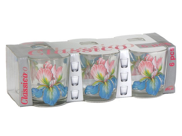 Набор стаканов 6шт. 250 мл "Ода"  Лилия