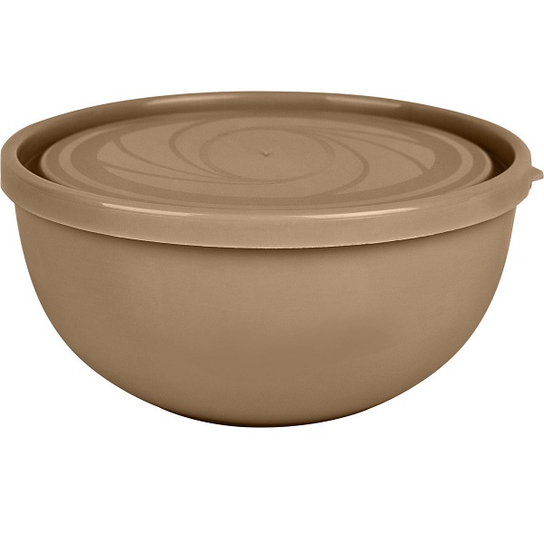 Салатник Galaxy 0,55л с крышкой шоколадный мокко (то)