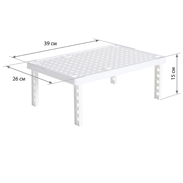 Стойка ХАКУ прямоугольная (белая)(то)