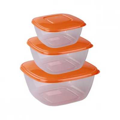 Набор емкостей для СВЧ (0,8л; 1,2л; 2л) (микс) (то)