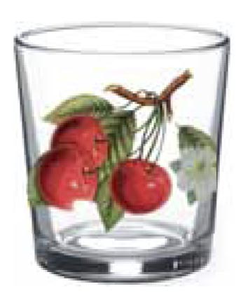 Набор стаканов 6шт. 250 мл "Ода"  Вишня