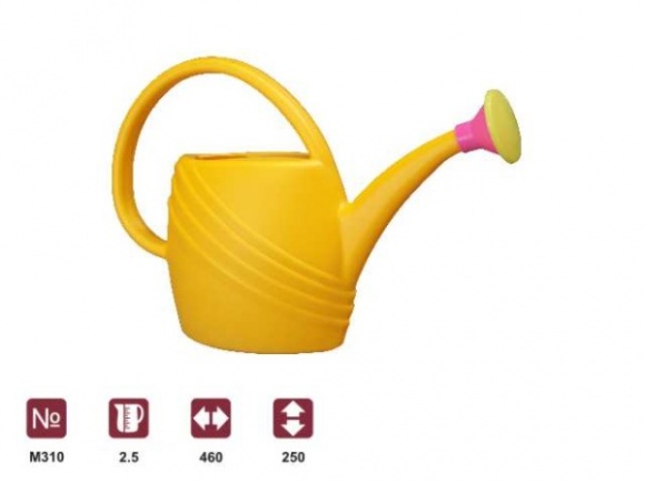 Лейка 2,5л, с рассеивателем (микс) (то)