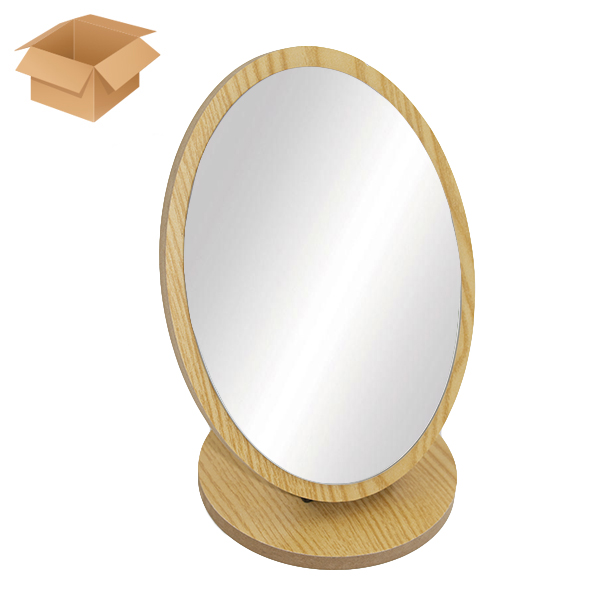 Зеркало овальное 21*14*12см,  в деревянной оправе  Зеркало овальное 21*14*12см,  в деревянной оправе