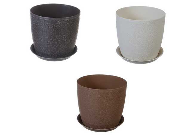 Кашпо ВЕРОНА D140мм 1,5л с подставкой (то)