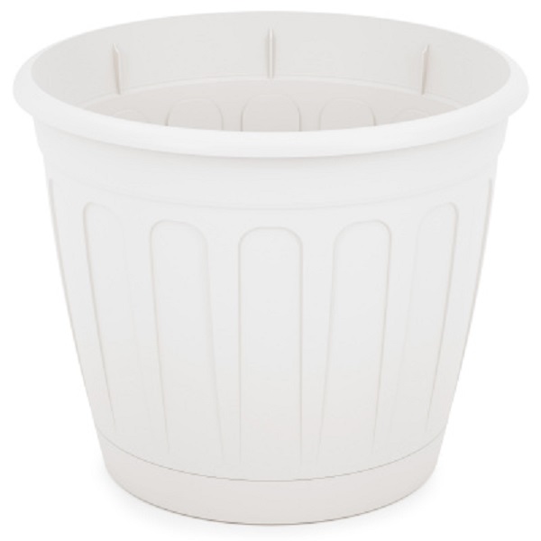 Горшок цв. "Дионис" 3,6л. с поддоном (белый)